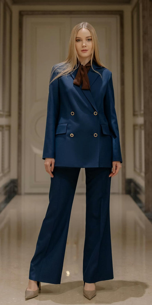 Pant suit classic blue